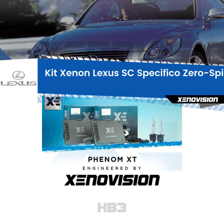 <strong>Kit Xenon&nbsp;</strong><strong>HB3&nbsp;</strong><strong>Professionale</strong>&nbsp;per Lexus SC. Taglio di luce perfetto, zero spie e riverberi. Leggendaria elettronica Canbus Xenovision. Qualit&agrave; Massima Garantita.