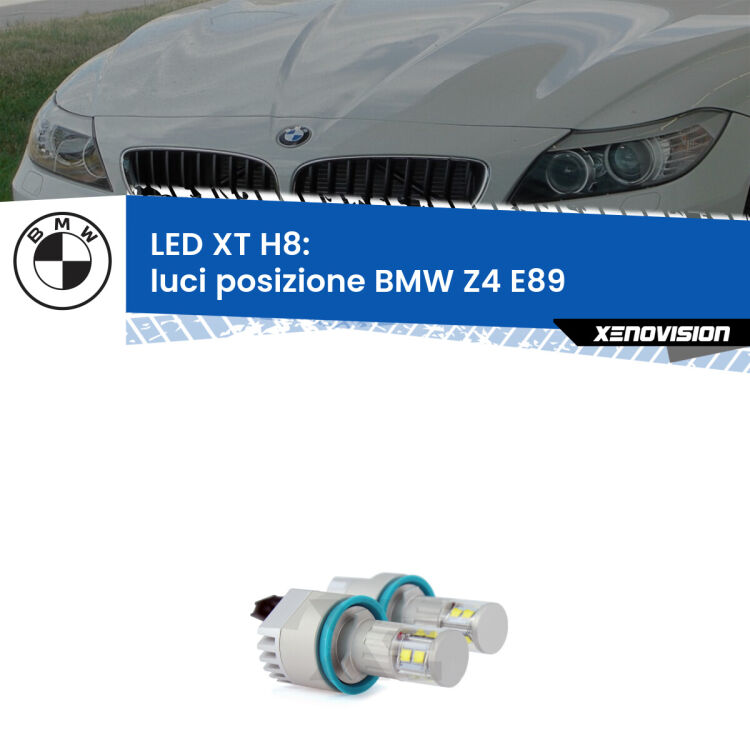 0 Kit Angel Eyes LED H8 per BMW Z4 E89 2009-2016 <strong>Kit LED Angel Eyes H8 per BMW Z4</strong> E89 2009-2016. Due lampadine <strong>Plug&play</strong> canbus luce bianca specifiche per angel eyes H8.