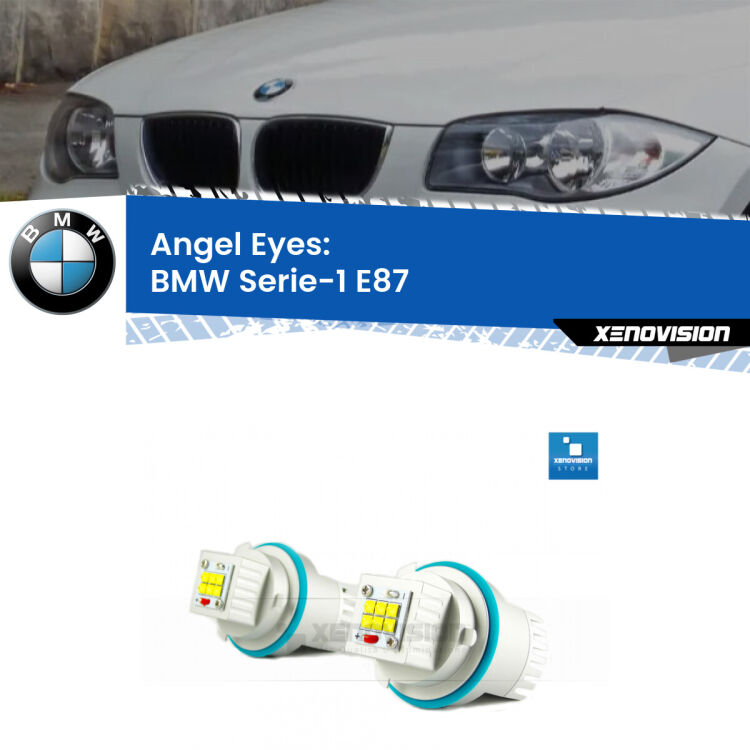 Kit Lampade LED Plug&Play Zero Spie specifiche per Angel Eyes / Posizioni della BMW Serie-1 E87 2003 - 2012