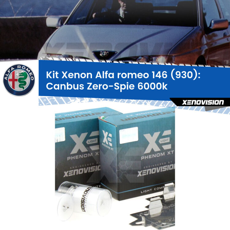 0 Kit Xenon Alfa romeo 146 930 (1994 - 2001) H1 Canbus <strong>Kit Xenon </strong><strong>H1 </strong><strong>Professionale</strong> per fari anabbaglianti Alfa romeo 146 930 (1994 - 2001). Taglio di luce perfetto, zero riverberi. Canbus zero spie. Qualità Massima Garantita.