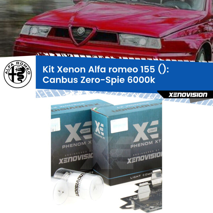 0 Kit Xenon Alfa romeo 155  ((1992 - 1997)) H1 Canbus <strong>Kit Xenon </strong><strong>H1 </strong><strong>Professionale</strong> per fari anabbaglianti Alfa romeo 155  ((1992 - 1997)). Taglio di luce perfetto, zero riverberi. Canbus zero spie. Qualità Massima Garantita.