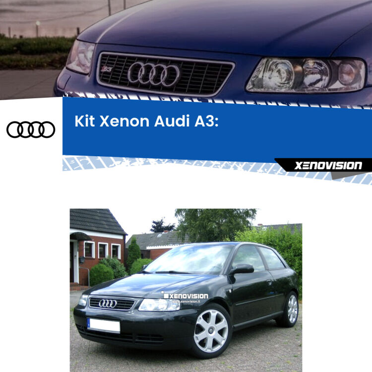 0 Kit Xenon Audi A3 (1996 - 2006) Anabbaglianti 5000k