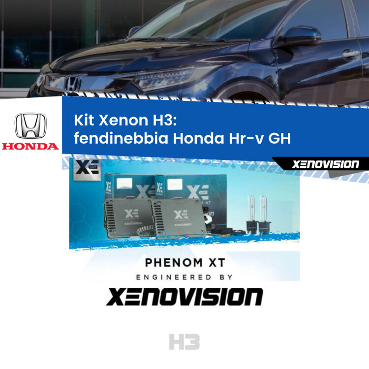 0 Kit Xenon H3 Canbus per Fendinebbia Honda Hr-v GH 1998 - 2012 <strong>Kit Xenon H3 Professionale per fendinebbia Honda Hr-v </strong> GH 1998 - 2012. Taglio di luce perfetto, zero spie e riverberi. Leggendaria elettronica Canbus Xenovision. Qualità Massima Garantita.