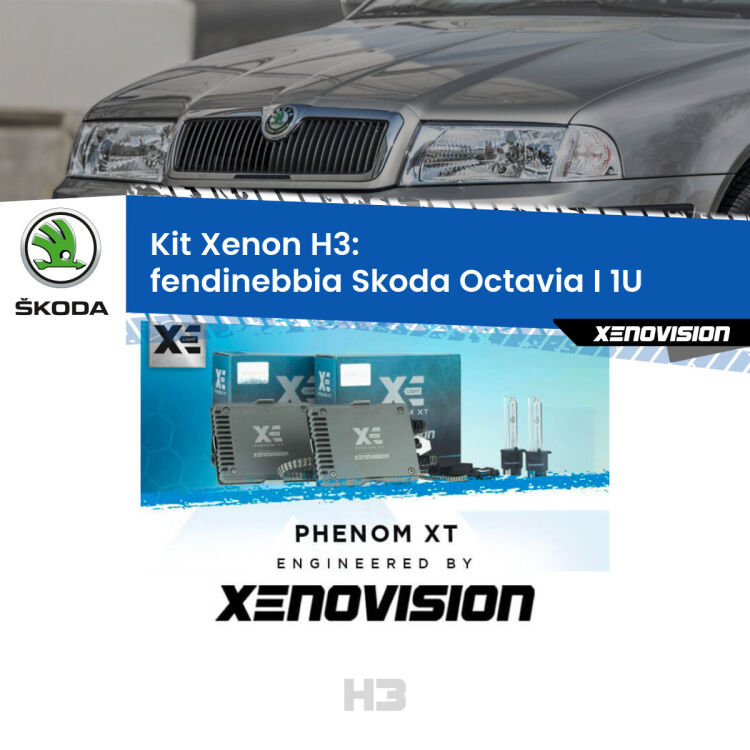 0 Kit Xenon H3 Canbus per Fendinebbia Skoda Octavia I 1U 1996 - 2010 <strong>Kit Xenon H3 Professionale per fendinebbia Skoda Octavia I </strong> 1U 1996 - 2010. Taglio di luce perfetto, zero spie e riverberi. Leggendaria elettronica Canbus Xenovision. Qualità Massima Garantita.