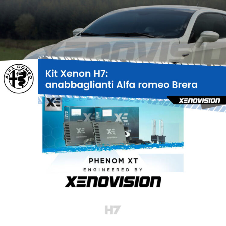<strong>Kit Xenon H7 Professionale per Alfa romeo Brera </strong>  (2006 - 2010). Taglio di luce perfetto, zero spie e riverberi. Leggendaria elettronica Canbus Xenovision. Qualità Massima Garantita.