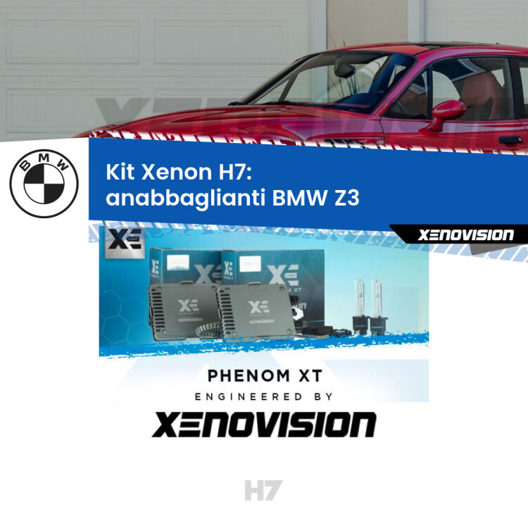 0 Kit Xenon H7 Canbus per BMW Z3  (restyling) <strong>Kit Xenon H7 Professionale per BMW Z3 </strong>  (restyling). Taglio di luce perfetto, zero spie e riverberi. Leggendaria elettronica Canbus Xenovision. Qualità Massima Garantita.