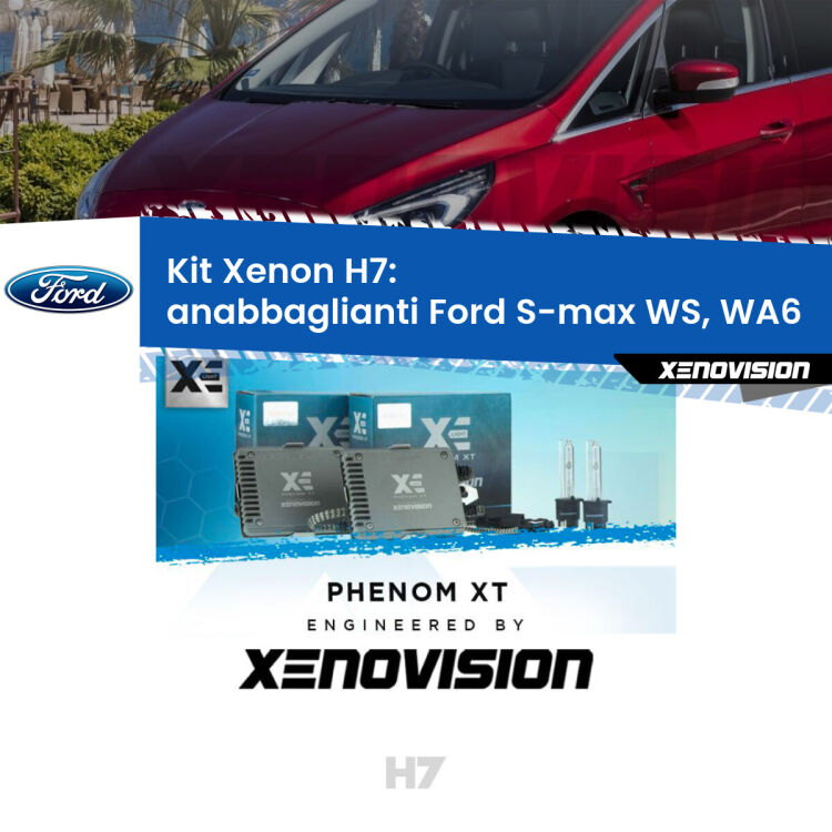 <strong>Kit Xenon H7 Professionale per Ford S-max </strong> WS, WA6 (prima serie). Taglio di luce perfetto, zero spie e riverberi. Leggendaria elettronica Canbus Xenovision. Qualità Massima Garantita.