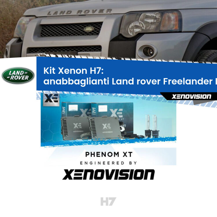 0 Kit Xenon H7 Canbus per Land rover Freelander L314 (a parabola doppia) <strong>Kit Xenon H7 Professionale per Land rover Freelander </strong> L314 (a parabola doppia). Taglio di luce perfetto, zero spie e riverberi. Leggendaria elettronica Canbus Xenovision. Qualità Massima Garantita.