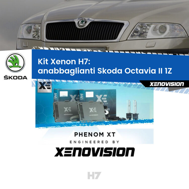 0 Kit Xenon H7 Canbus per Skoda Octavia II 1Z (prima serie) <strong>Kit Xenon H7 Professionale per Skoda Octavia II </strong> 1Z (prima serie). Taglio di luce perfetto, zero spie e riverberi. Leggendaria elettronica Canbus Xenovision. Qualità Massima Garantita.