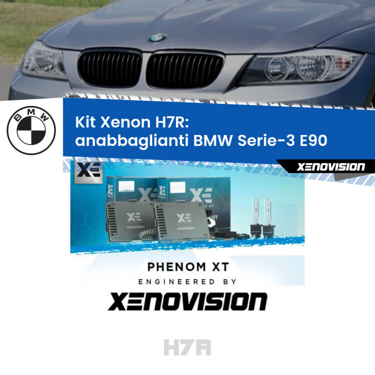 0 Kit Xenon H7-R Canbus per BMW Serie-3 E90 (2005 - 2011) <strong>Kit Xenon </strong><strong>H7R</strong><strong> </strong><strong>Professionale</strong> BMW Serie-3</strong> E90 (2005 - 2011). Taglio di luce perfetto, zero spie e riverberi. Leggendaria elettronica Canbus Xenovision. Qualità Massima Garantita.