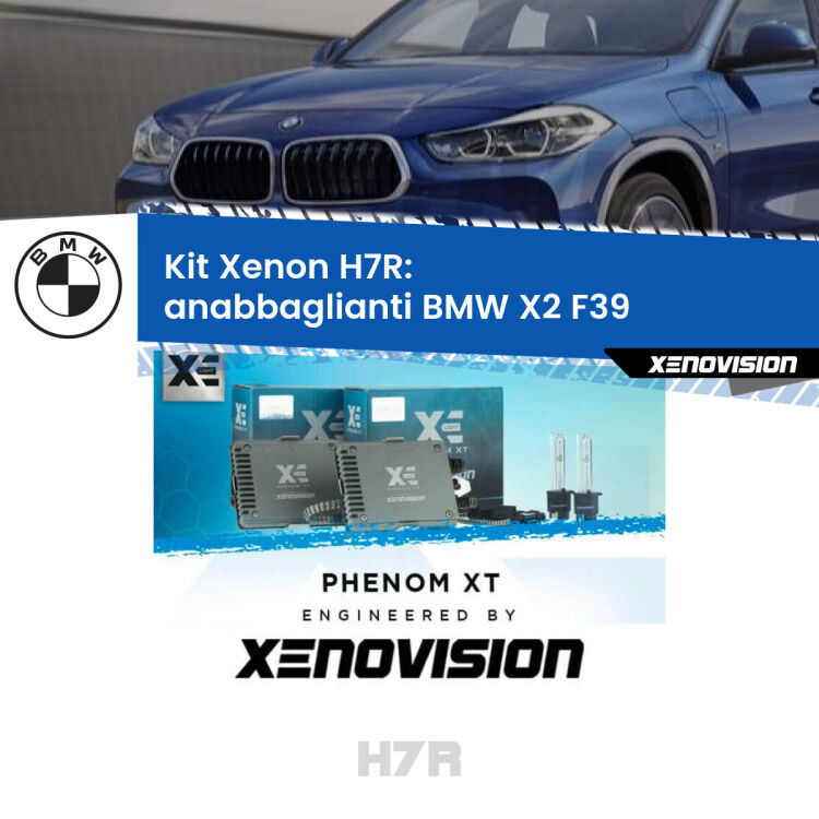 0 Kit Xenon H7-R Canbus per BMW X2 F39 (2017 in poi) <strong>Kit Xenon </strong><strong>H7R</strong><strong> </strong><strong>Professionale</strong> BMW X2</strong> F39 (2017 in poi). Taglio di luce perfetto, zero spie e riverberi. Leggendaria elettronica Canbus Xenovision. Qualità Massima Garantita.