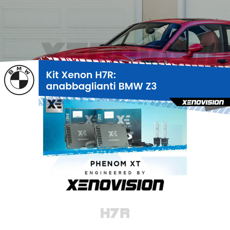 0 Kit Xenon H7-R Canbus per BMW Z3  (restyling) <strong>Kit Xenon </strong><strong>H7R</strong><strong> </strong><strong>Professionale</strong> BMW Z3</strong>  (restyling). Taglio di luce perfetto, zero spie e riverberi. Leggendaria elettronica Canbus Xenovision. Qualità Massima Garantita.