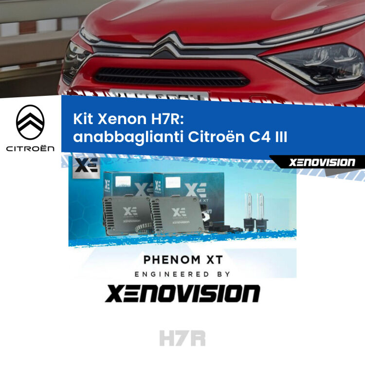 0 Kit Xenon H7-R Canbus per Citroën C4 III (2020 in poi) <strong>Kit Xenon </strong><strong>H7R</strong><strong> </strong><strong>Professionale</strong> Citroën C4</strong> III (2020 in poi). Taglio di luce perfetto, zero spie e riverberi. Leggendaria elettronica Canbus Xenovision. Qualità Massima Garantita.