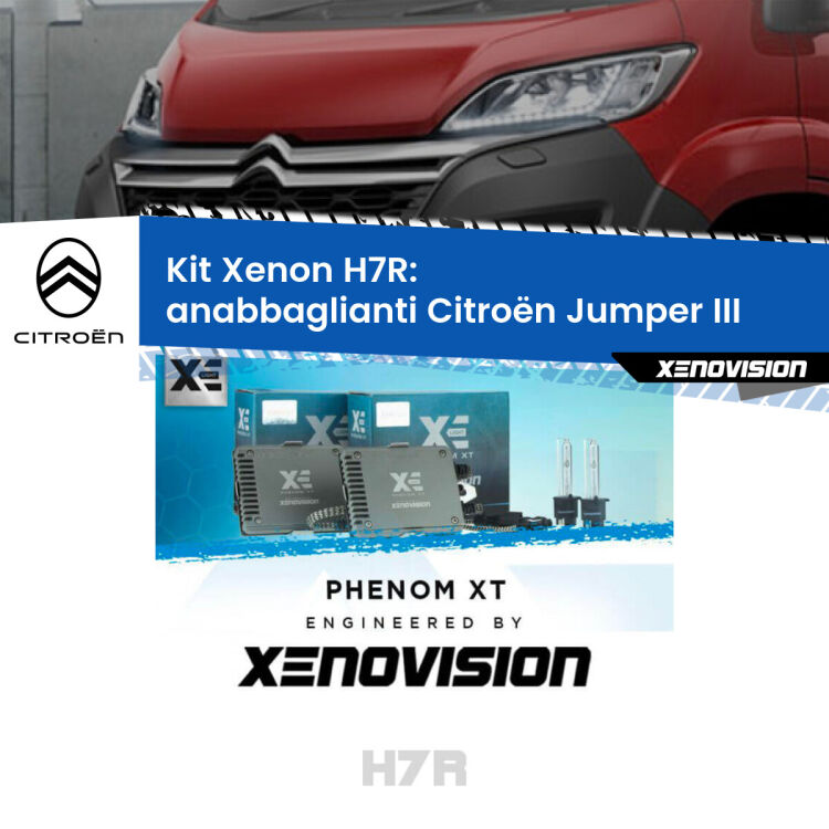 0 Kit Xenon H7-R Canbus per Citroën Jumper III (in poi) <strong>Kit Xenon </strong><strong>H7R</strong><strong> </strong><strong>Professionale</strong> Citroën Jumper</strong> III (in poi). Taglio di luce perfetto, zero spie e riverberi. Leggendaria elettronica Canbus Xenovision. Qualità Massima Garantita.