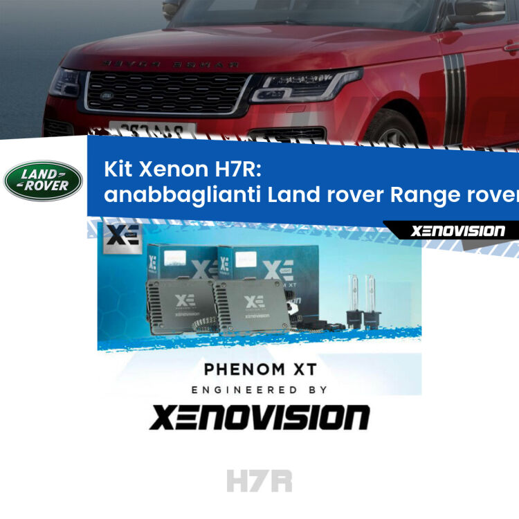 <strong>Kit Xenon </strong><strong>H7R</strong><strong> </strong><strong>Professionale</strong> Land rover Range rover III</strong> L322 (2002 - 2012). Taglio di luce perfetto, zero spie e riverberi. Leggendaria elettronica Canbus Xenovision. Qualità Massima Garantita.