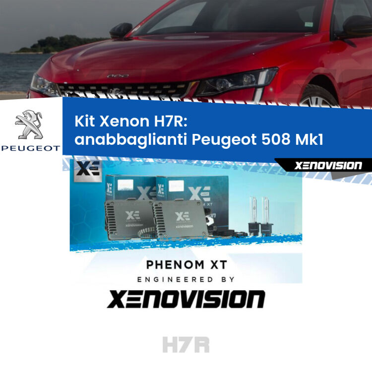 <strong>Kit Xenon </strong><strong>H7R</strong><strong> </strong><strong>Professionale</strong> Peugeot 508</strong> Mk1 (2010 - 2017). Taglio di luce perfetto, zero spie e riverberi. Leggendaria elettronica Canbus Xenovision. Qualità Massima Garantita.