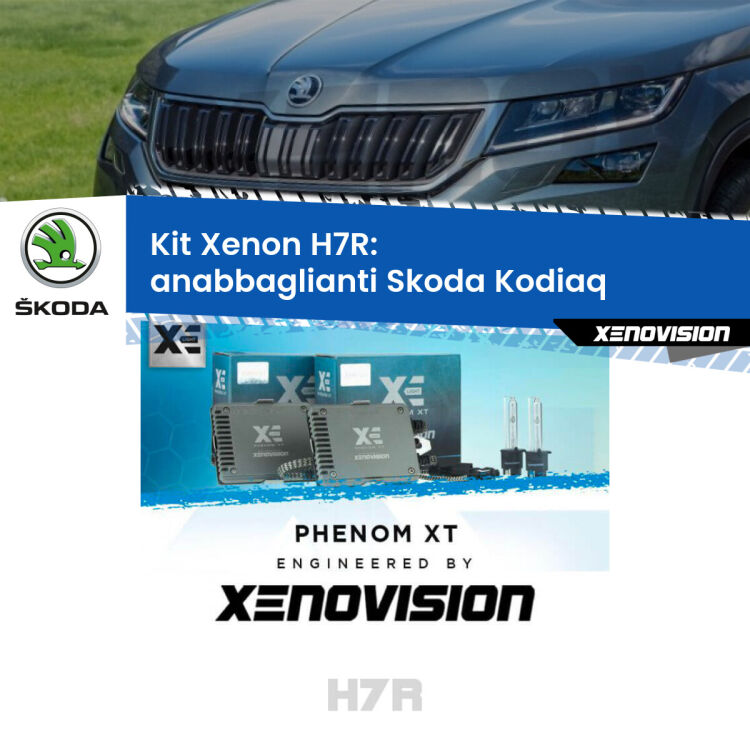 0 Kit Xenon H7-R Canbus per Skoda Kodiaq (2016 in poi) <strong>Kit Xenon </strong><strong>H7R</strong><strong> </strong><strong>Professionale</strong> Skoda Kodiaq</strong> (2016 in poi). Taglio di luce perfetto, zero spie e riverberi. Leggendaria elettronica Canbus Xenovision. Qualità Massima Garantita.