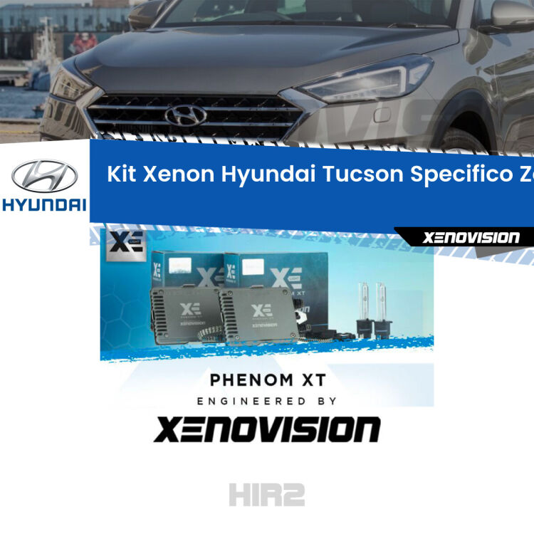 0 Kit Xenon Hyundai Tucson JM (2 restyling) <strong>Kit Xenon </strong><strong>HIR2 </strong><strong>Professionale</strong> per Hyundai Tucson. Taglio di luce perfetto, zero spie e riverberi. Leggendaria elettronica Canbus Xenovision. Qualità Massima Garantita.