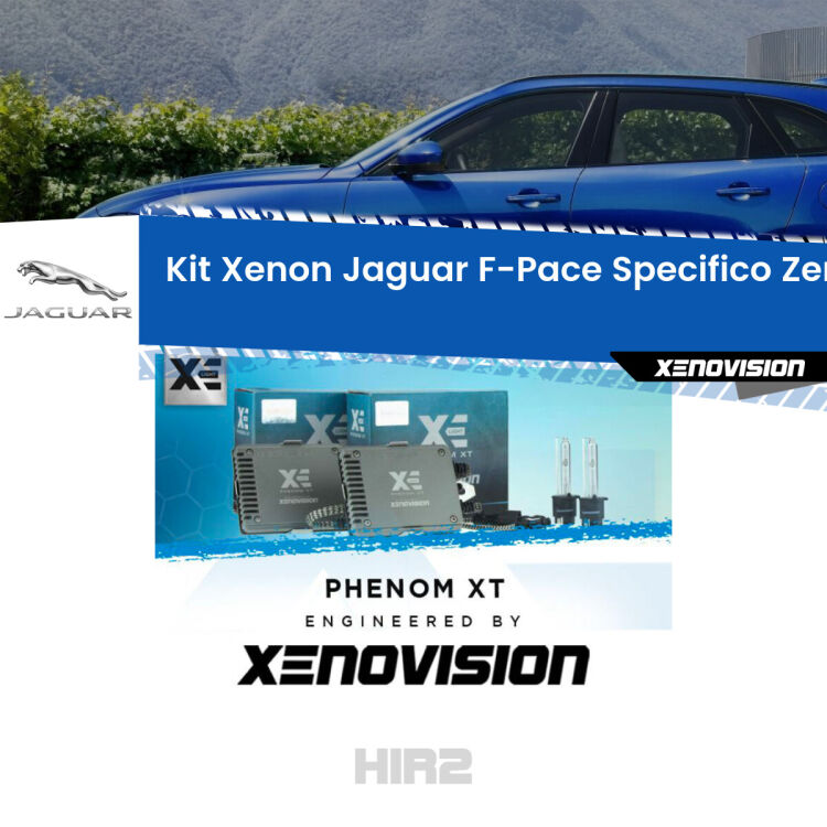 0 Kit Xenon Jaguar F-Pace X761 (2015 in poi) <strong>Kit Xenon </strong><strong>HIR2 </strong><strong>Professionale</strong> per Jaguar F-Pace. Taglio di luce perfetto, zero spie e riverberi. Leggendaria elettronica Canbus Xenovision. Qualità Massima Garantita.