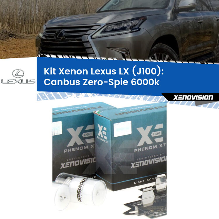 0 Kit Xenon Lexus LX J100 ((1998 - 2008)) H1 Canbus <strong>Kit Xenon </strong><strong>H1 </strong><strong>Professionale</strong> per fari anabbaglianti Lexus LX J100 ((1998 - 2008)). Taglio di luce perfetto, zero riverberi. Canbus zero spie. Qualità Massima Garantita.