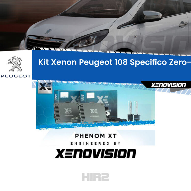 <strong>Kit Xenon&nbsp;</strong><strong>HIR2&nbsp;</strong><strong>Professionale</strong>&nbsp;per Peugeot 108. Taglio di luce perfetto, zero spie e riverberi. Leggendaria elettronica Canbus Xenovision. Qualit&agrave; Massima Garantita.