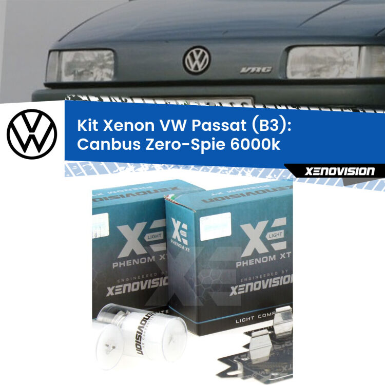 0 Kit Xenon VW Passat B3 ((a parabola doppia)) H1 Canbus <strong>Kit Xenon </strong><strong>H1 </strong><strong>Professionale</strong> per fari anabbaglianti VW Passat B3 ((a parabola doppia)). Taglio di luce perfetto, zero riverberi. Canbus zero spie. Qualità Massima Garantita.