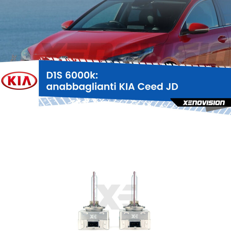 0 Lampade Xenon D1S per Anabbaglianti KIA Ceed JD 2012 - 2017 <b>Lampade xenon D1S 6000k Plug&Play</b> di ricambio per fari Anabbaglianti xenon di serie <b>KIA Ceed</b> JD 2012 - 2017. Qualità Massima, Performance pari alle originali.