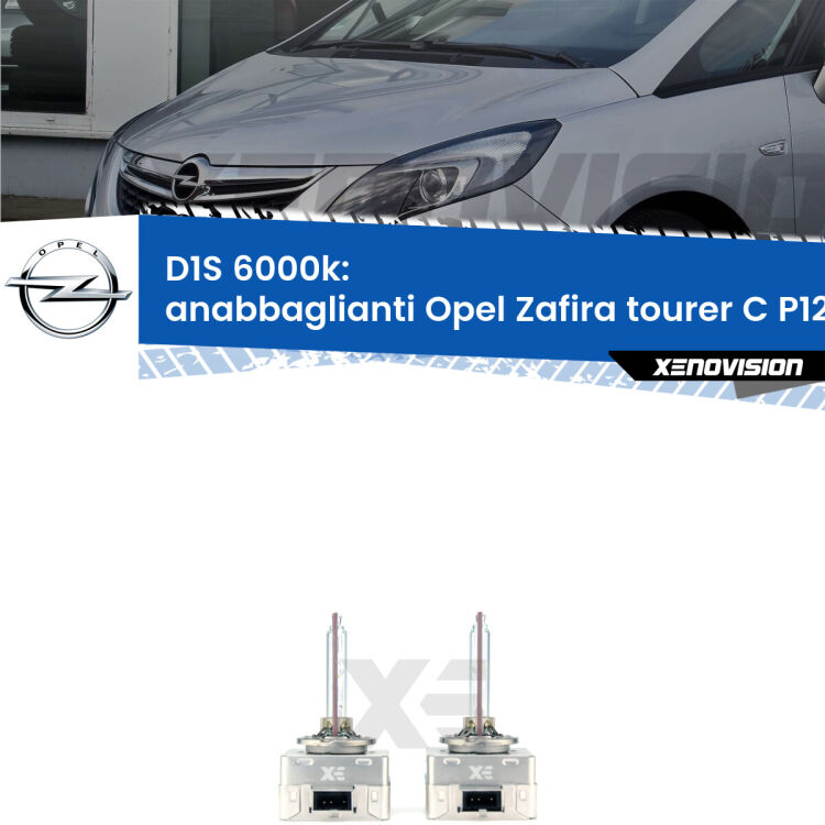 Lampade Xenon D1S per Anabbaglianti Opel Zafira C Tourer  2011 - 2016 <b>Lampade xenon D1S 6000k Plug&Play</b> di ricambio per fari Anabbaglianti xenon di serie <b>Opel Zafira C Tourer</b>  2011 - 2016. Qualità Massima, Performance pari alle originali.