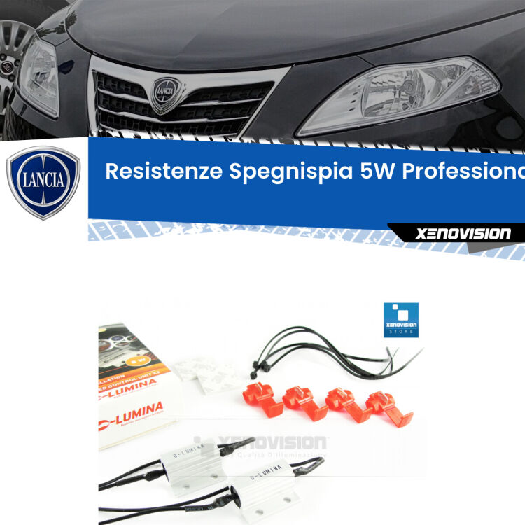 0 Lancia Ypsilon 312: Resistenze Spegnispia 5W Professionali per Luce Targa (Coppia) <span style="color: #626262;">Istallazione professionale. Coppia resistenze spegnispia 5W con armatura in alluminio in caso di spie su </span><span style="color: #626262;">luce targa Lancia Ypsilon.</span>