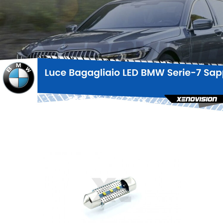 0 Luce Bagagliaio LED BMW Serie-7: LED Sapphire <div><strong>luce bagagliaio LED BMW Serie-7 </strong><strong>(E38) </strong>con 3 chip PHILIPS ZES per una luce incredibilmente potente e pura. Un vero gioiello.</div>
<div> </div>