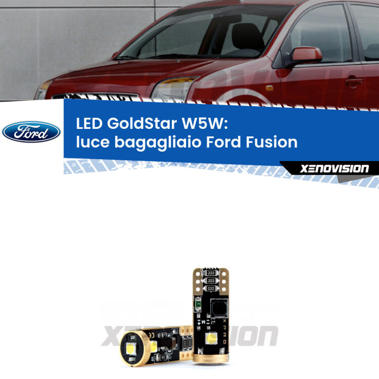 <strong>Luce Bagagliaio LED Ford Fusion</strong>  2002 - 2012: ottima luminosità a 360 gradi. Si inseriscono ovunque. Canbus, Top Quality.