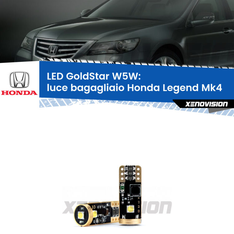 <strong>Luce Bagagliaio LED Honda Legend</strong> Mk4 2006 - 2013: ottima luminosità a 360 gradi. Si inseriscono ovunque. Canbus, Top Quality.