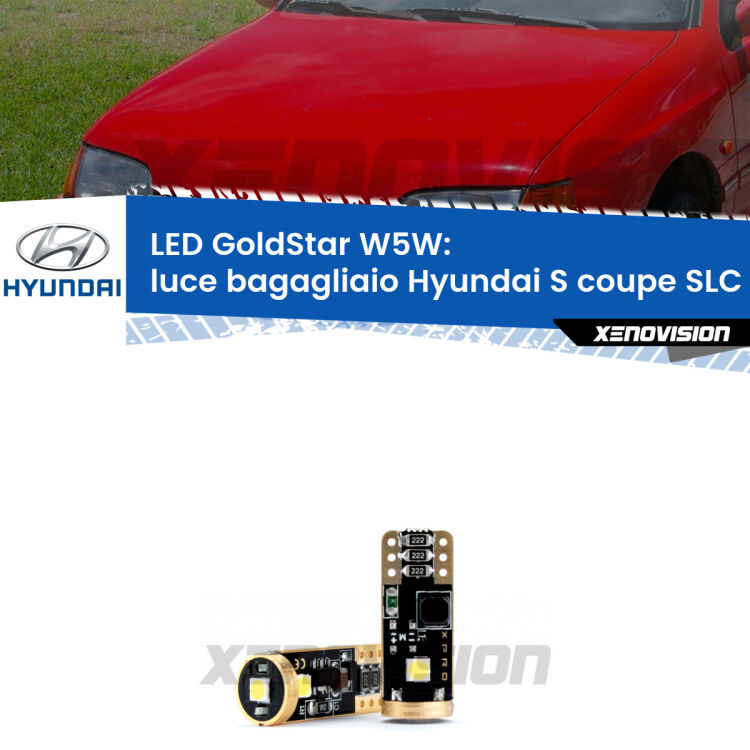 <strong>Luce Bagagliaio LED Hyundai S coupe</strong> SLC 1990 - 1996: ottima luminosità a 360 gradi. Si inseriscono ovunque. Canbus, Top Quality.