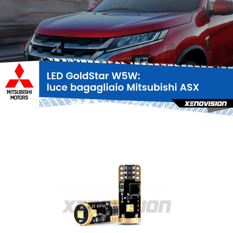 <strong>Luce Bagagliaio LED Mitsubishi ASX</strong>  2010 - 2015: ottima luminosità a 360 gradi. Si inseriscono ovunque. Canbus, Top Quality.