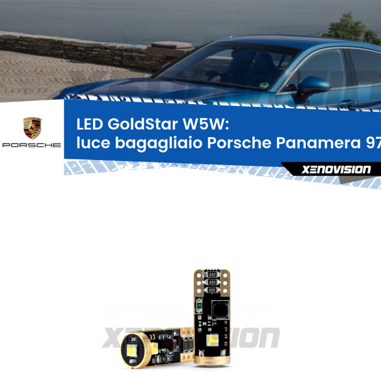 <strong>Luce Bagagliaio LED Porsche Panamera</strong> 970 2009 - 2016: ottima luminosità a 360 gradi. Si inseriscono ovunque. Canbus, Top Quality.