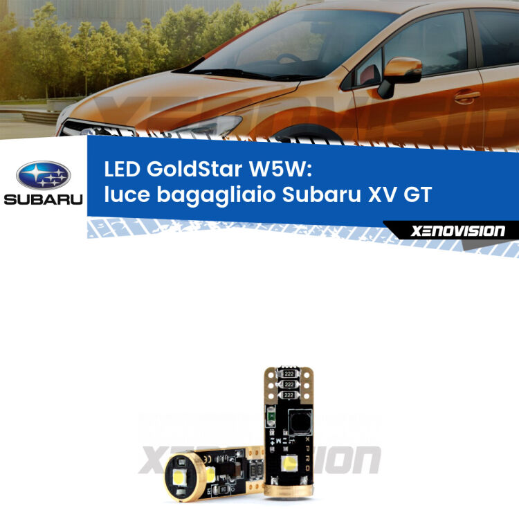 <strong>Luce Bagagliaio LED Subaru XV</strong> GT 2017 - 2021: ottima luminosità a 360 gradi. Si inseriscono ovunque. Canbus, Top Quality.