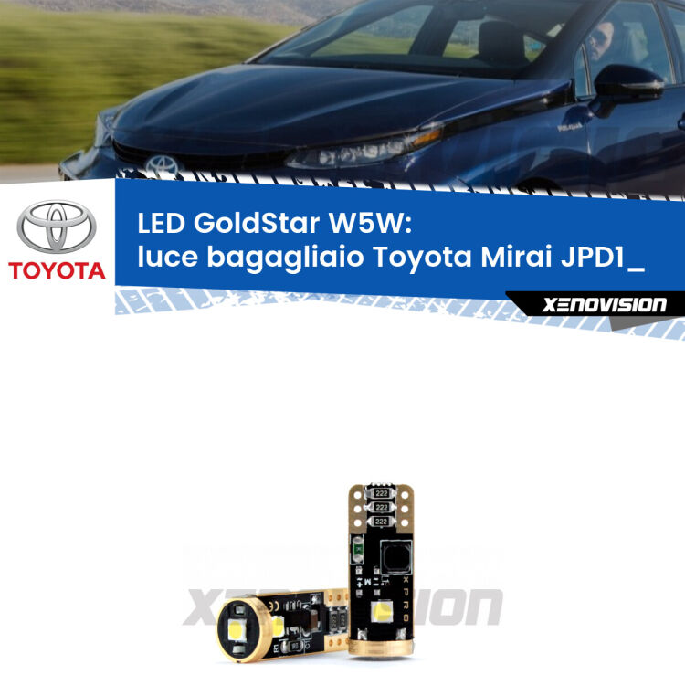 <strong>Luce Bagagliaio LED Toyota Mirai</strong> JPD1_ 2014 in poi: ottima luminosità a 360 gradi. Si inseriscono ovunque. Canbus, Top Quality.