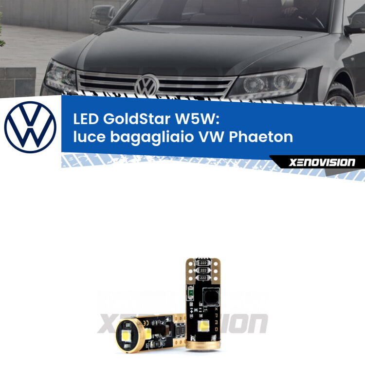 <strong>Luce Bagagliaio LED VW Phaeton</strong>  2002 - 2016: ottima luminosità a 360 gradi. Si inseriscono ovunque. Canbus, Top Quality.