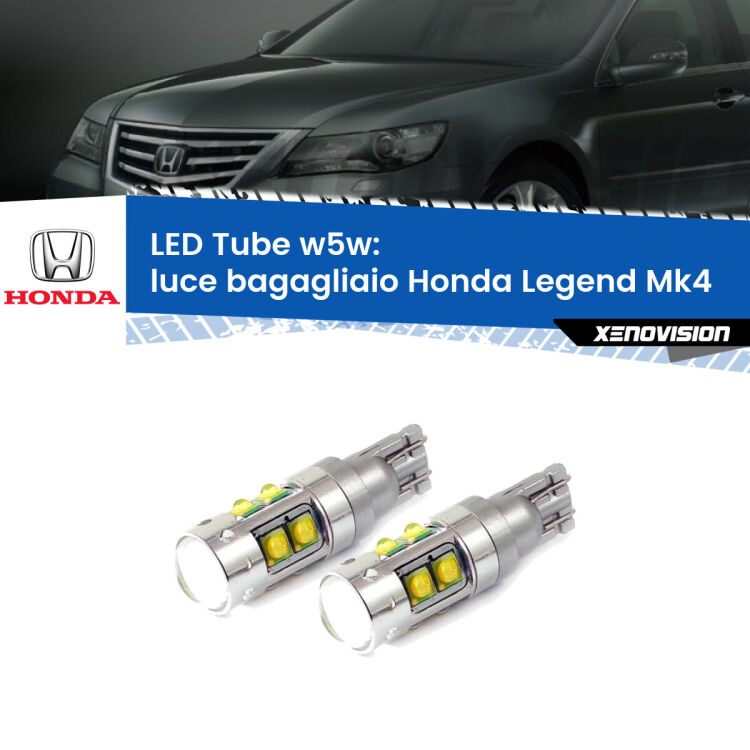 0 Luce Bagagliaio LED W5W Honda Legend Mk4 2006 - 2013 W5W Tube <strong>Luce Bagagliaio LED 6000k per Honda Legend</strong> Mk4 2006 - 2013. Lampadine <strong>W5W</strong> canbus modello Tube, luce bianco lunare, lunga durata e compatibilità.