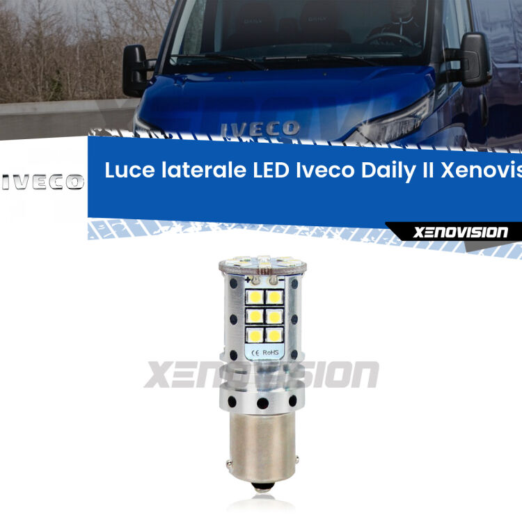 0 Luce laterale LED Iveco Daily II: Xenovision Arrow P21W <strong>LED </strong><strong>P21W</strong><strong> p</strong><strong><strong>e</strong>r luce laterale Iveco Daily II</strong>. 8x volte più luce, No Hyperflash, dimensioni compatte. Qualità Massima.