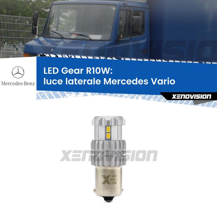 0 Luce laterale LED Mercedes Vario  1996 - 2013: R10W Gear <strong>LED R10W per </strong><strong>luce laterale Mercedes Vario  1996 - 2013</strong><strong>. </strong> 3x più luce, compatta. Top Quality.