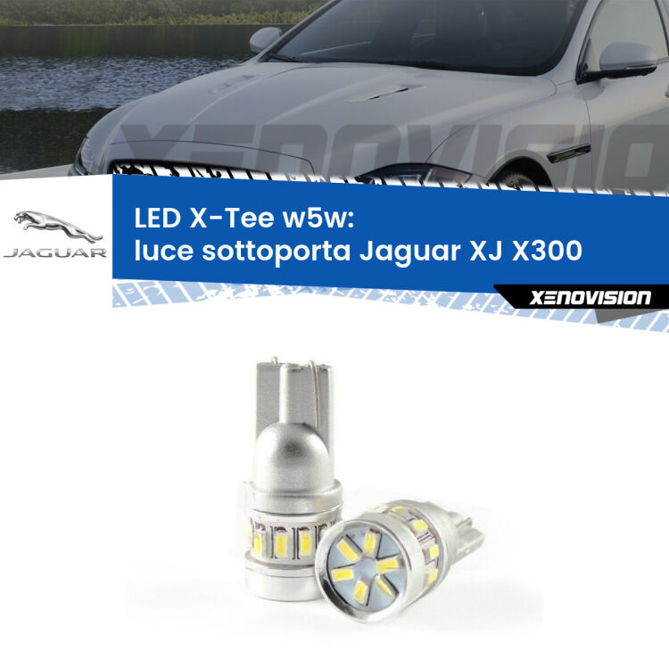 0 Luce Sottoporta LED per Jaguar XJ X300 1994 - 1997: W5W X-Tee <strong>LED luce sottoporta per Jaguar XJ</strong> X300 1994 - 1997. Lampade <strong>W5W</strong> modello X-Tee Xenovision top di gamma.