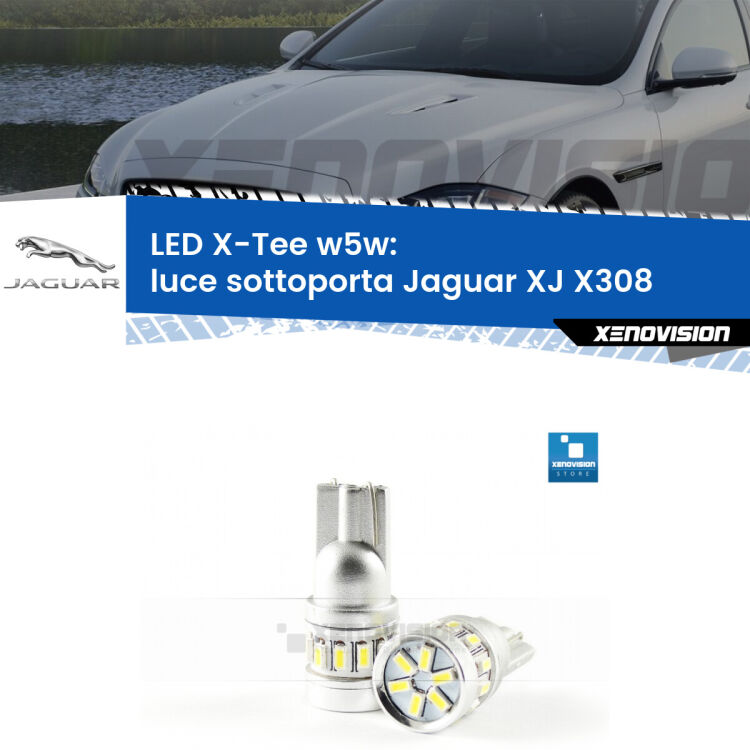 <strong>LED luce sottoporta per Jaguar XJ</strong> X308 1997 - 2003. Lampade <strong>W5W</strong> modello X-Tee Xenovision top di gamma.