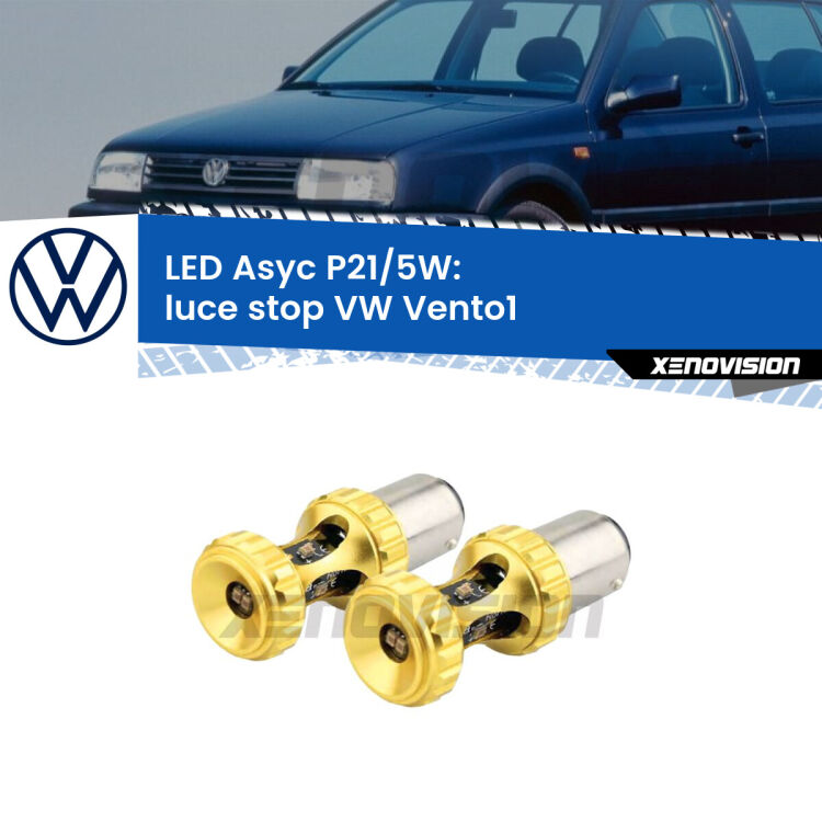 <strong>luce stop LED per VW Vento1</strong>  1991 - 1998. Lampadina <strong>P21/5W</strong> rossa Canbus modello Asyc Xenovision.