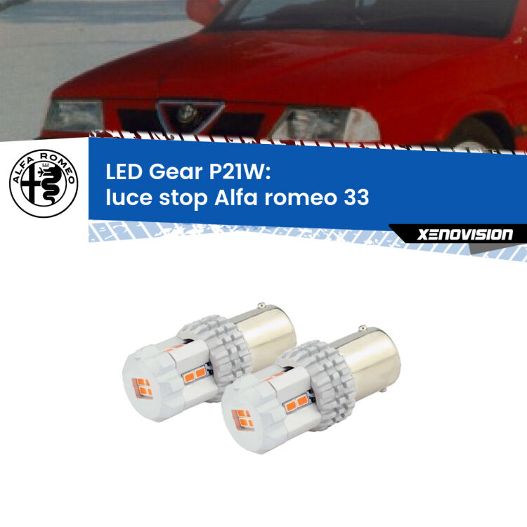 0 Luce Stop LED per Alfa romeo 33  1990 - 1994: P21W Gear <p>Coppia <strong>LED P21W Rossi per </strong><strong>luce Stop</strong> <strong>Alfa romeo</strong> <strong>33 </strong> 1990 - 1994: ultracompatti, illuminazione a 360 gradi e Canbus. Qualità Massima.</p>
<div> </div>