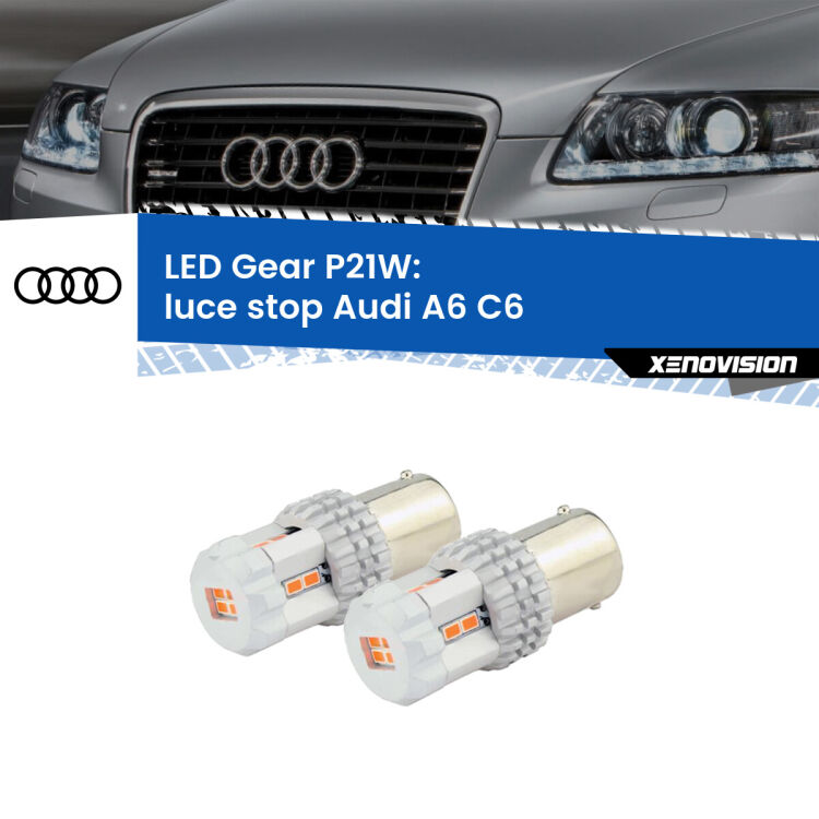 0 Luce Stop LED per Audi A6 C6 2004 - 2011: P21W Gear <p>Coppia <strong>LED P21W Rossi per </strong><strong>luce Stop</strong> <strong>Audi</strong> <strong>A6 </strong>(C6) 2004 - 2011: ultracompatti, illuminazione a 360 gradi e Canbus. Qualità Massima.</p>
<div> </div>