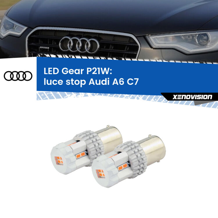 0 Luce Stop LED per Audi A6 C7 2010 - 2018: P21W Gear <p>Coppia <strong>LED P21W Rossi per </strong><strong>luce Stop</strong> <strong>Audi</strong> <strong>A6 </strong>(C7) 2010 - 2018: ultracompatti, illuminazione a 360 gradi e Canbus. Qualità Massima.</p>
<div> </div>