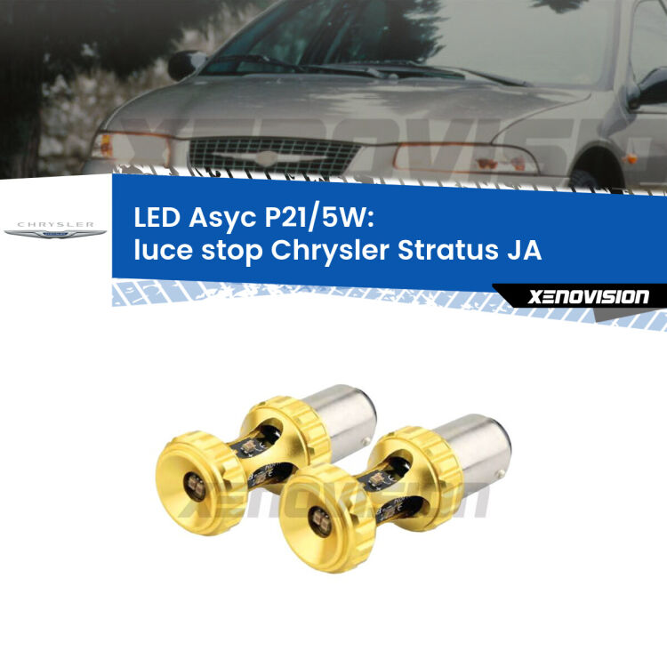 <strong>luce stop LED per Chrysler Stratus</strong> JA 1995 - 2001. Lampadina <strong>P21/5W</strong> rossa Canbus modello Asyc Xenovision.