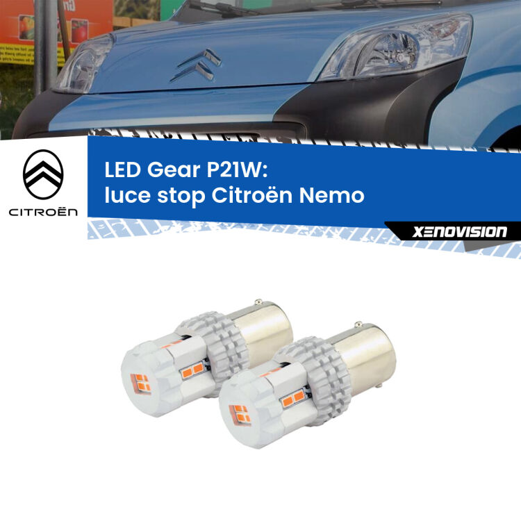 0 Luce Stop LED per Citroën Nemo 2008 in poi: P21W Gear <p>Coppia <strong>LED P21W Rossi per </strong><strong>luce Stop</strong> <strong>Citroën</strong> <strong>Nemo </strong> 2008 in poi: ultracompatti, illuminazione a 360 gradi e Canbus. Qualità Massima.</p>
<div> </div>