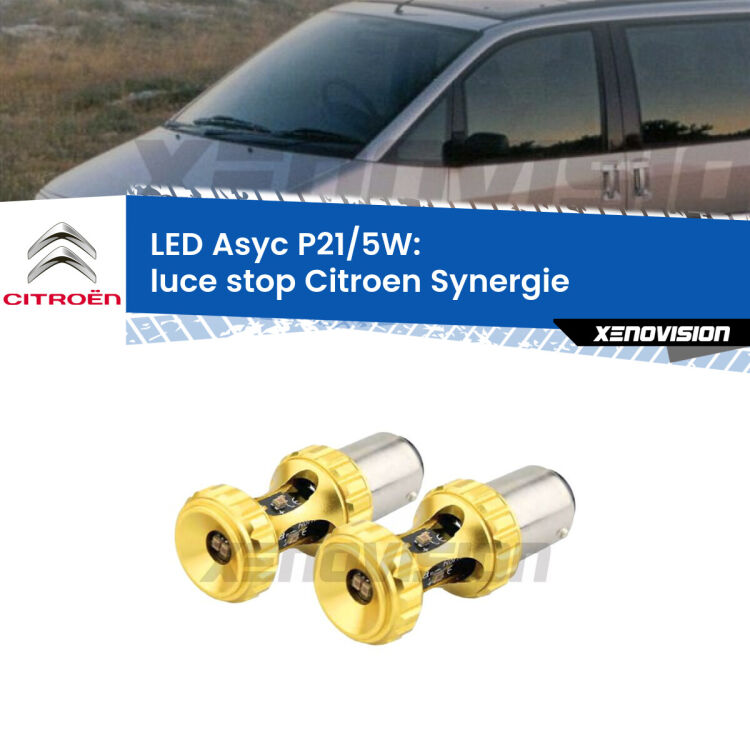 <strong>luce stop LED per Citroen Synergie</strong>  1994 - 2002. Lampadina <strong>P21/5W</strong> rossa Canbus modello Asyc Xenovision.